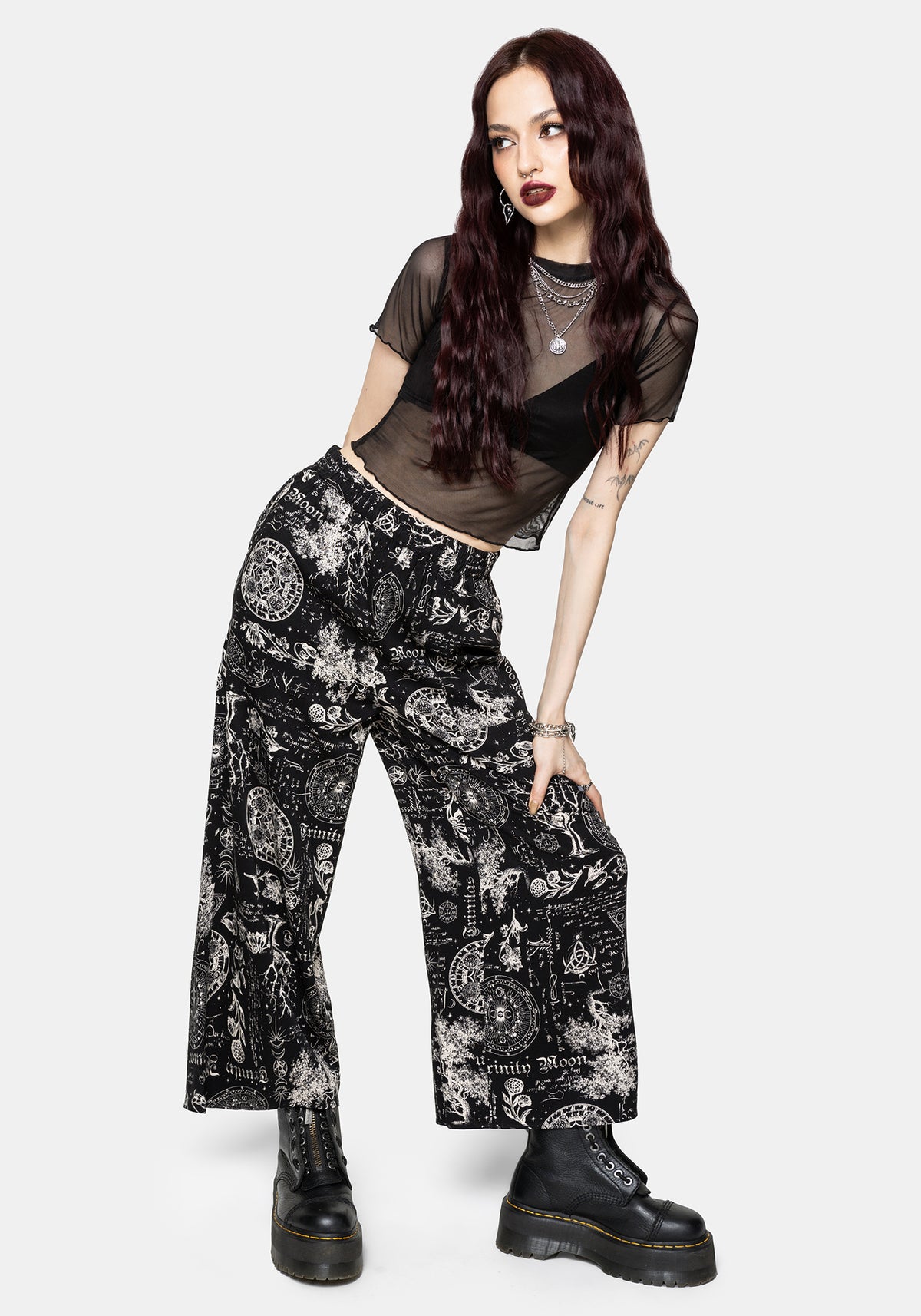Trinity Mond Druck Pull Ein Culotte