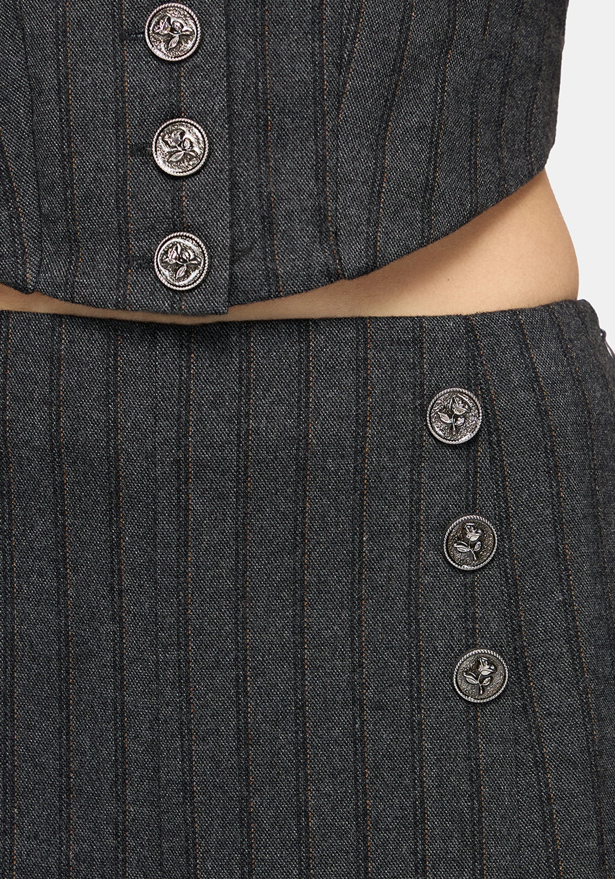 Blair Pinstripe High Waist Tailored Trouser