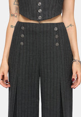 Blair Nadelstreifen Hoher Bund Tailored Hose