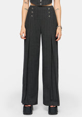Blair Nadelstreifen Hoher Bund Tailored Hose