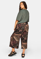 Nola Folklore Patchwork Print Paperbag Culotte