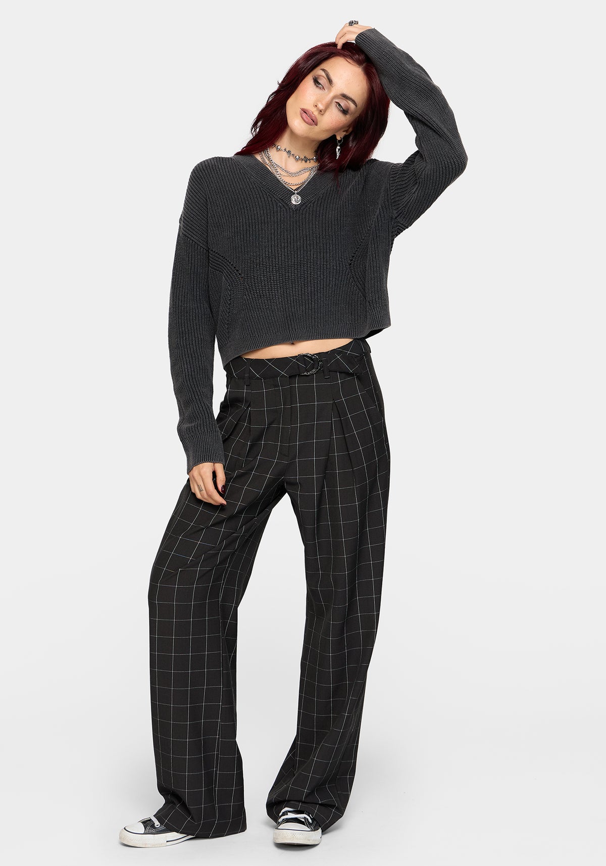 Brandi Karo D-Ring Gerades Bein Hose