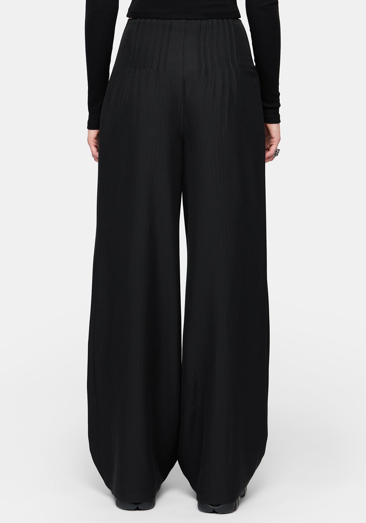 Suki Wide Leg Micro Pleated Trouser