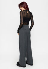 Nightingale Nadelstreifen Weites Bein Hose