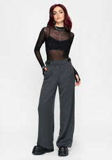 Nightingale Nadelstreifen Weites Bein Hose