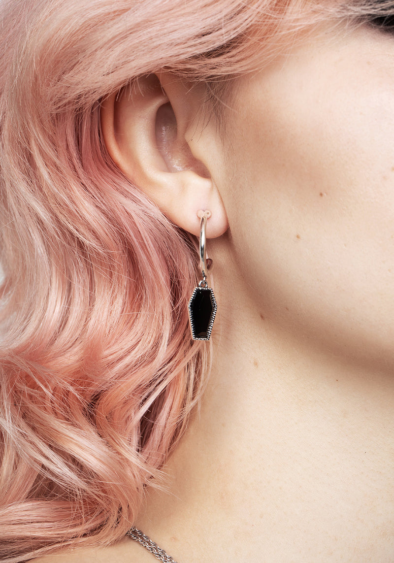 DEATH HOOP EARRINGS