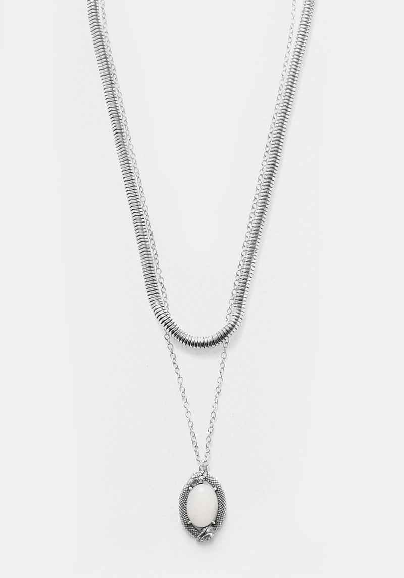 Serpent Moonstone Multi-Kette Halskette