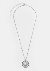 GODDESS TRIPLE MOON MOONSTONE PENDANT NECKLACE