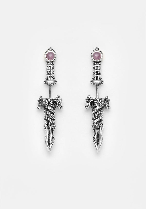 Ritual Amethyst Geteilt Ohrringe