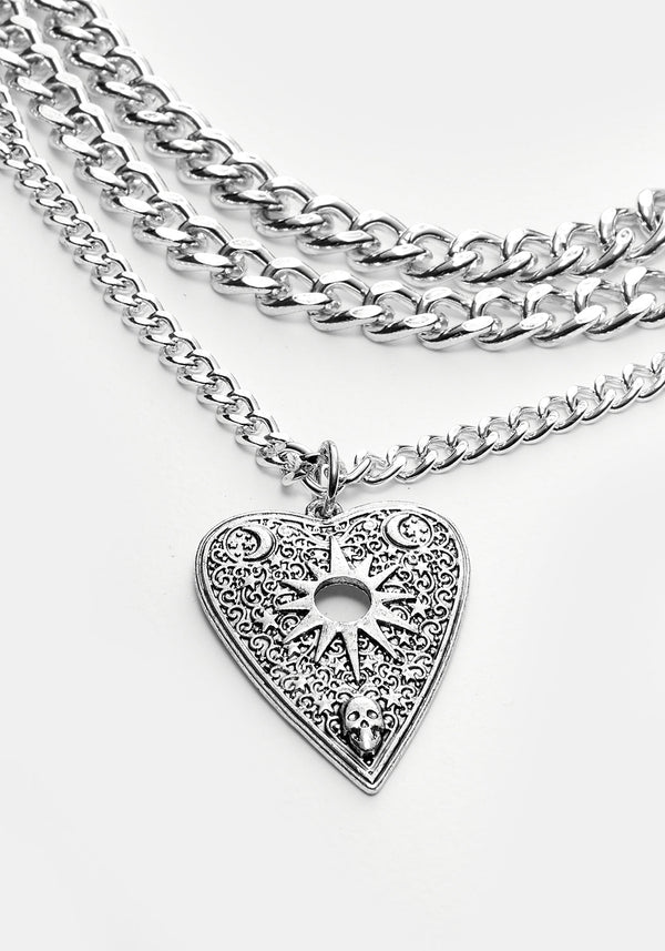 Ouija Planchette Multi-Kette Halskette