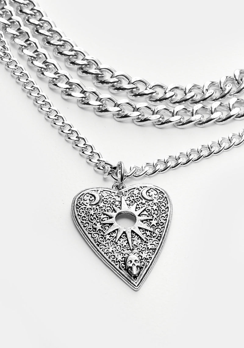 Ouija Planchette Multi-Kette Halskette