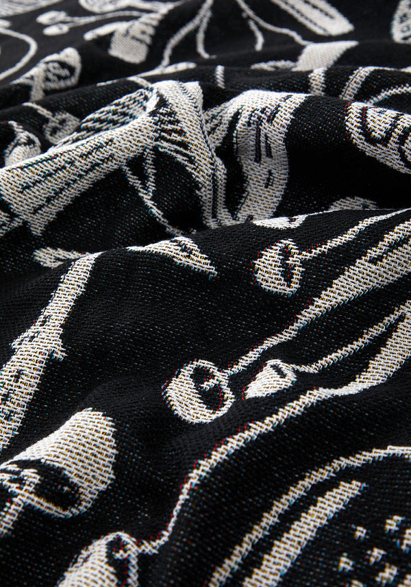 Mushroom Woven Blanket