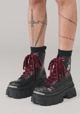 Drunella Embroidered Leather Boots