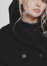 Althea Mit Kapuze Spider Pin Detail Cape