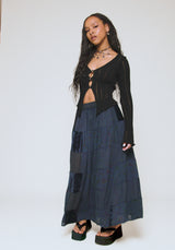 Mabel Floral Bedruckt Patchwork Rock - Navy