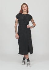 Blake Bestickt Baumwolle Smock Midikleid