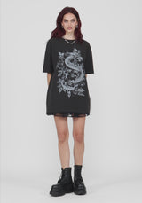 Madoc Snake Graphic Oversized Tee