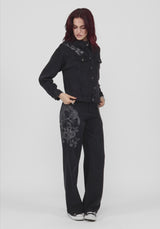 Cleo Phoenix Print Denim Jacket