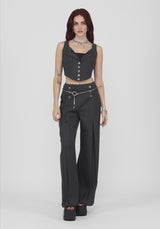 Blair Nadelstreifen Hoher Bund Tailored Hose