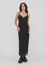 Emara Öse Piercing Belted Maxikleid (Two-Piece Set)