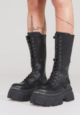 Morwyn Calf Lace Up Platform Boots
