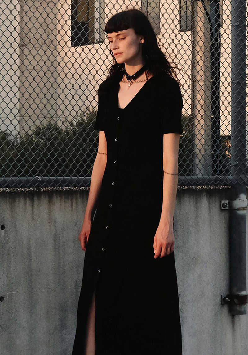Obsidian Jersey Kleid