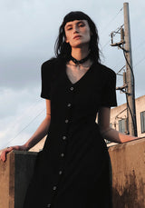 Obsidian Jersey Kleid