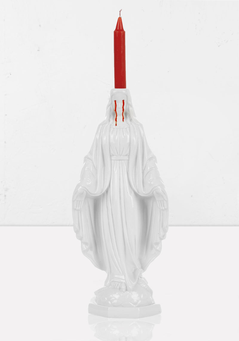 Crying Madonna Kerze Halter