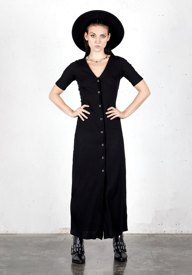 Obsidian Jersey Kleid