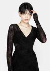 Venom Mesh Wickel Kleid
