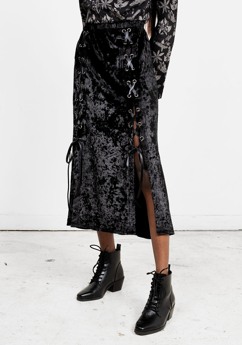 Malefic Lace-Up Panel Rock