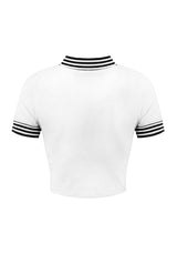 Monica Weiß Kurz T-Shirt