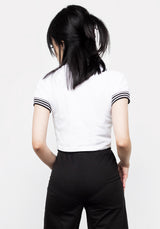 Monica Weiß Kurz T-Shirt