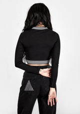 Monica Lang Ärmel Top