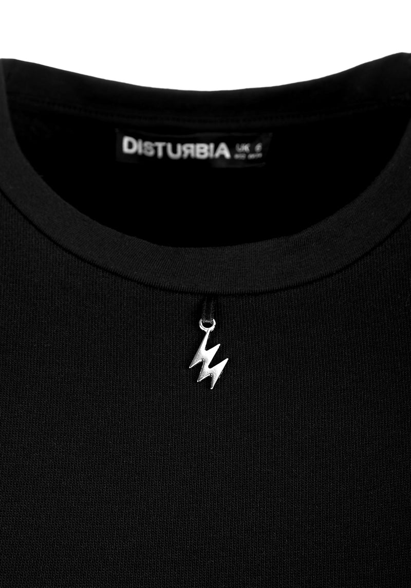 Power Rüsche Ärmel Skater Kleid