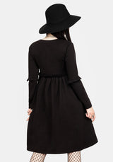 Vvitch Rüsche Midi Skater Kleid