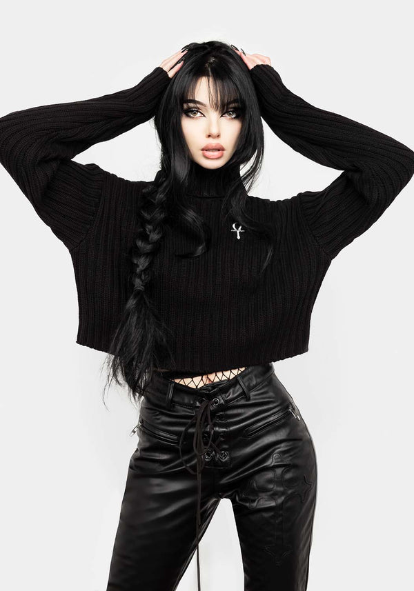 Fate Funnel-Neck Kurz Pullover