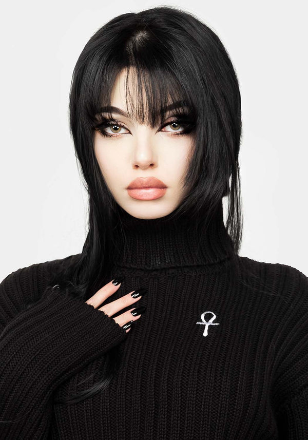 Fate Funnel-Neck Kurz Pullover
