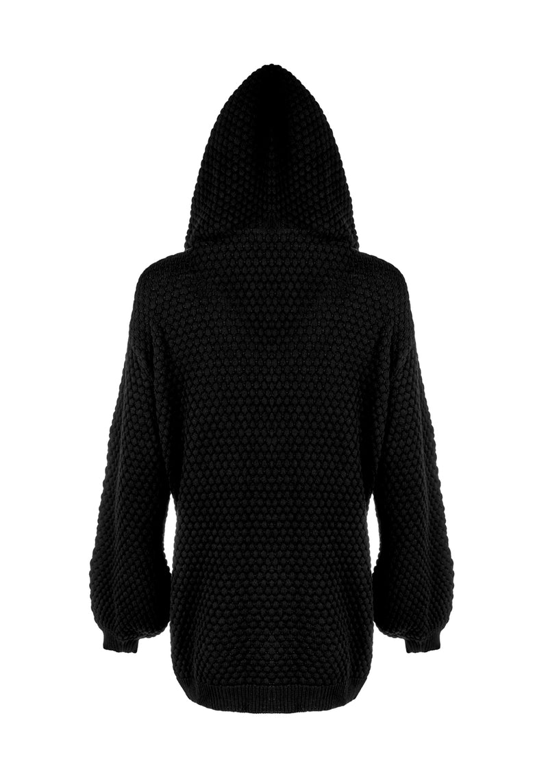 Druid Gestrickt Oversize Kapuzensweatshirt