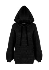 Druid Gestrickt Oversize Kapuzensweatshirt