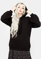 Druid Gestrickt Oversize Kapuzensweatshirt