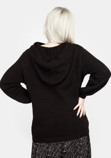 Druid Gestrickt Oversize Kapuzensweatshirt