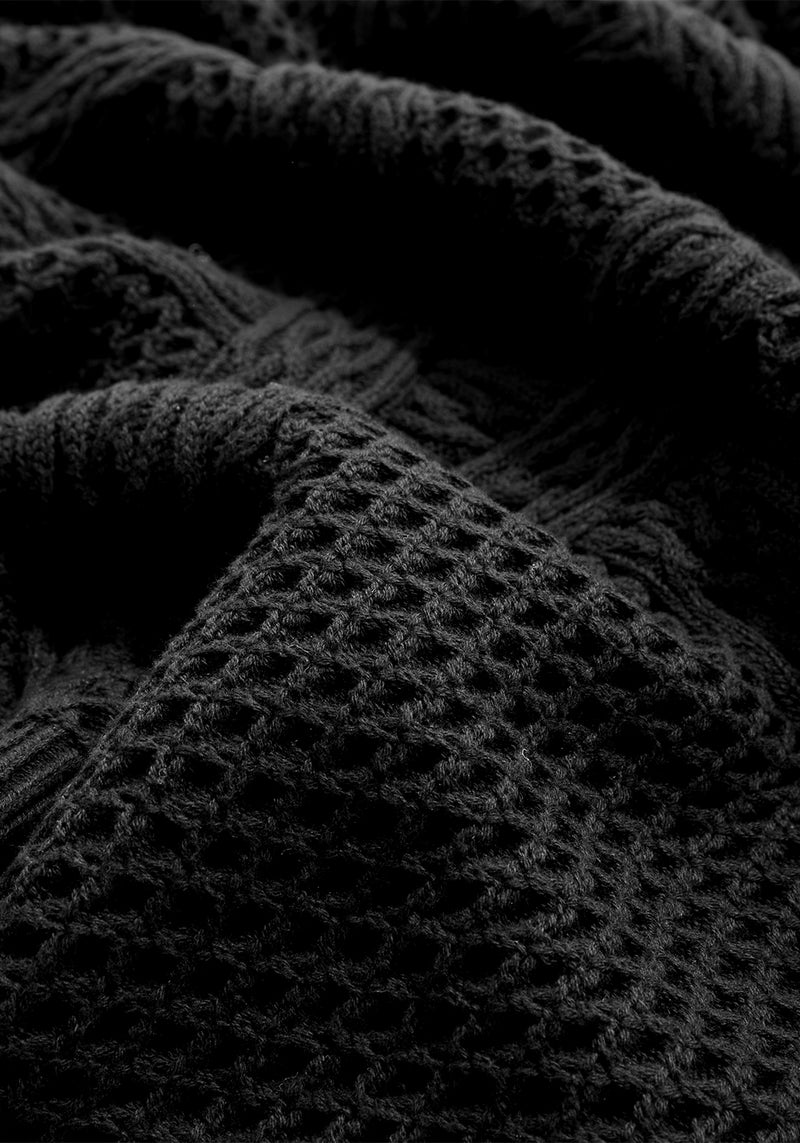 Blessing Oversize Zopf Pentagramm Pullover