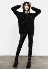 Blessing Oversize Zopf Pentagramm Pullover