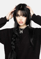 Blessing Oversize Zopf Pentagramm Pullover
