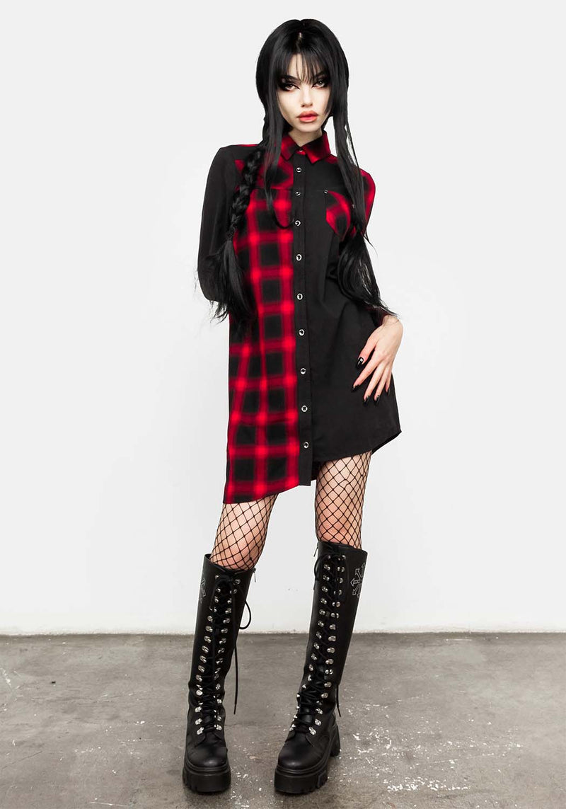 Danger Deconstructed Hemd Kleid