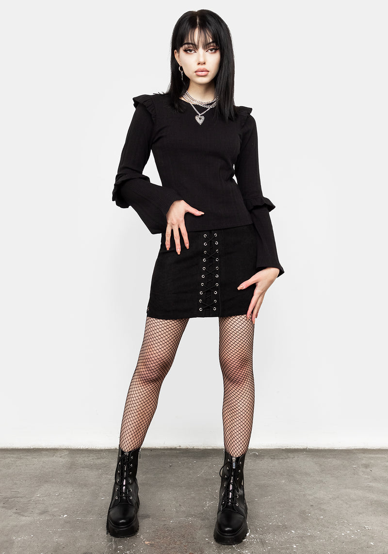 Carmilla Spitze Hoch Mini Rock