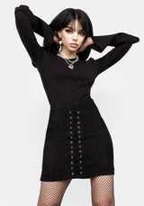 Carmilla Spitze Hoch Mini Rock