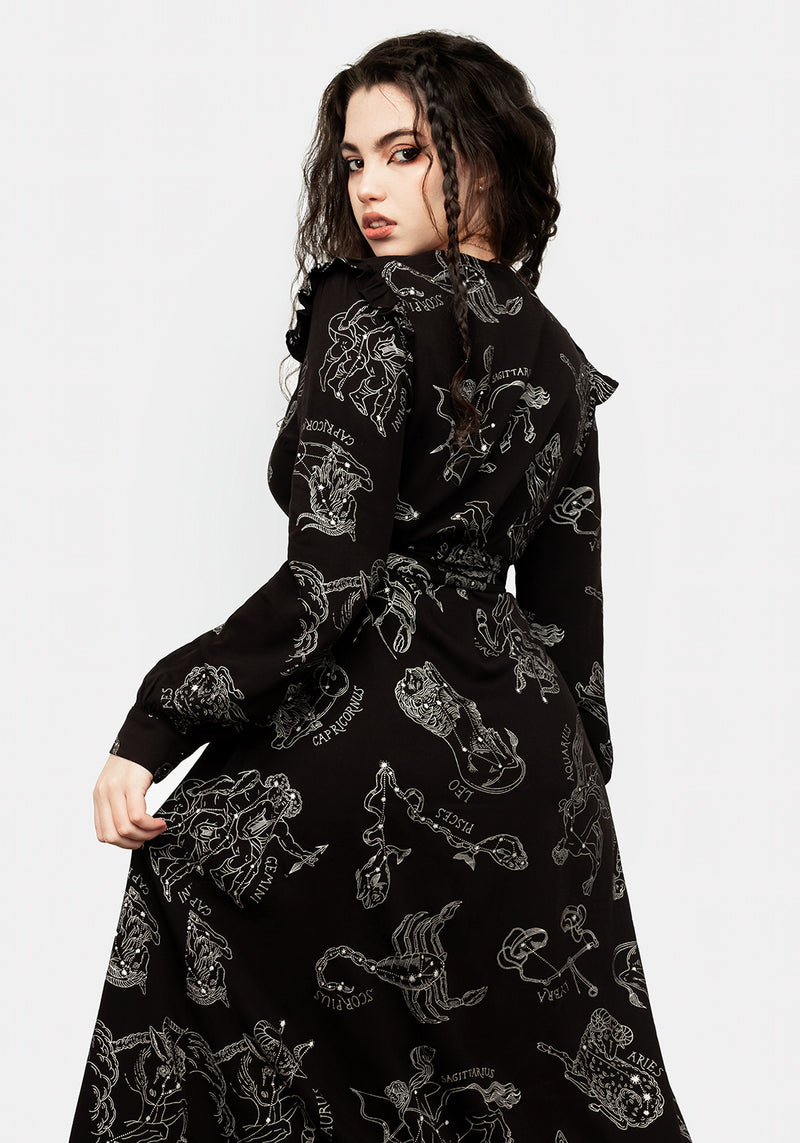 Zodiac Maxi Wickel Kleid