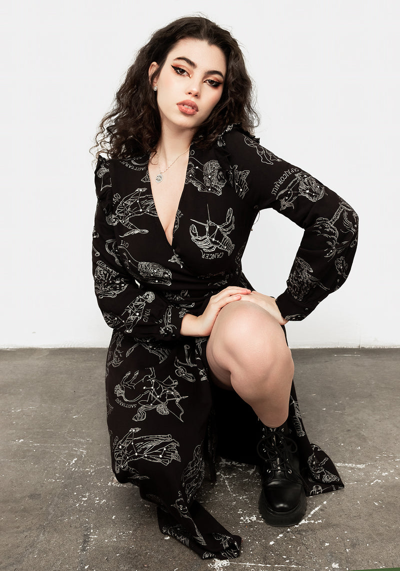 Zodiac Maxi Wickel Kleid